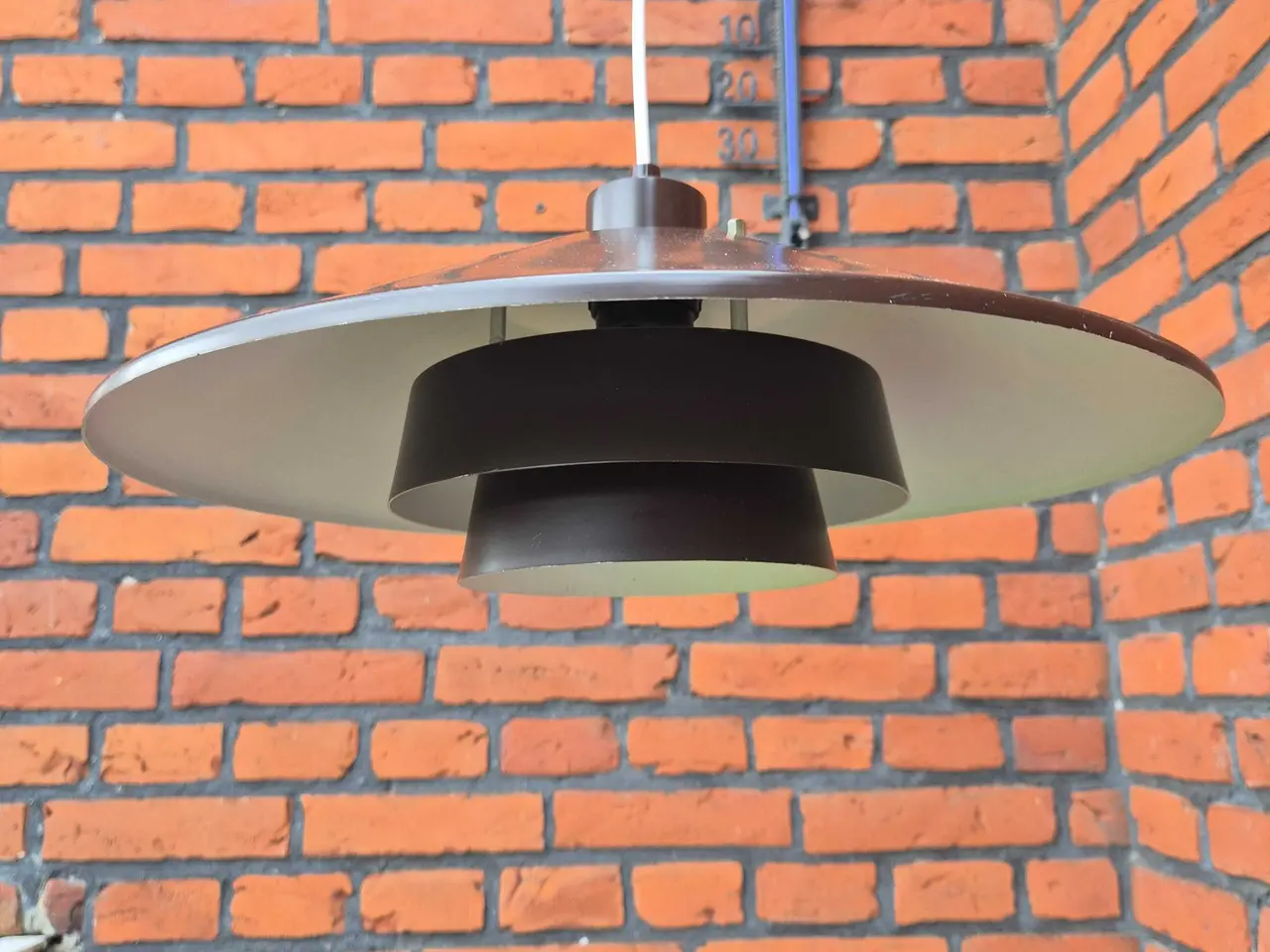 Billede 3 - Brun retrolampe fra danske Superlight 