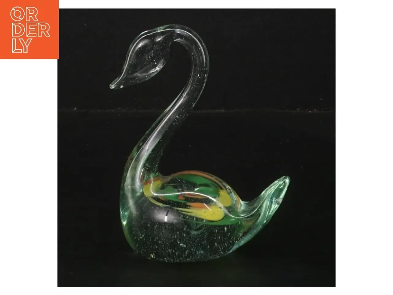 Billede 1 - Glas svane dekoration (str. 12 cm)