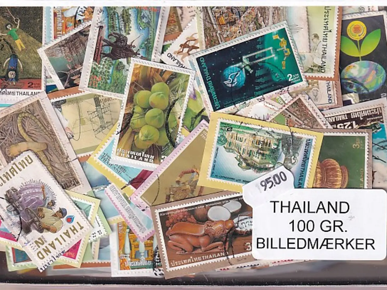 Billede 1 - Thailand 100 g. Billedmærker - Tæt Klip.