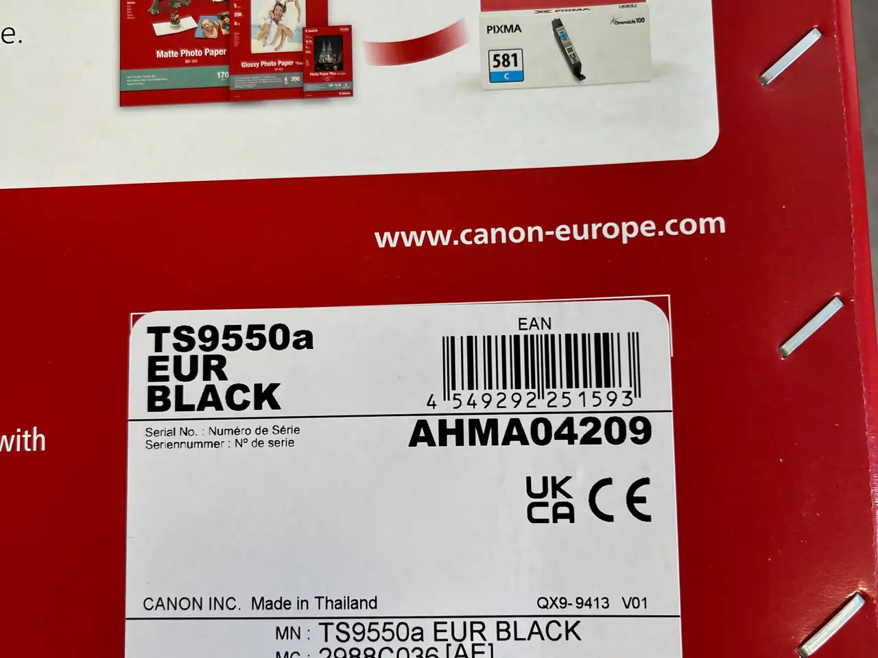 Billede 3 - Canon PIXMA TS9550a multifunktionsprinter A3/A4