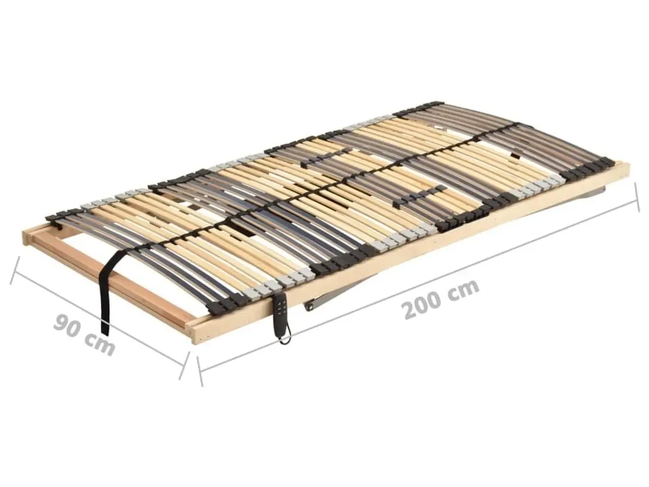 Billede 11 - Lamelbund med elevation - 42 lameller, 7 zoner, 90×200 cm