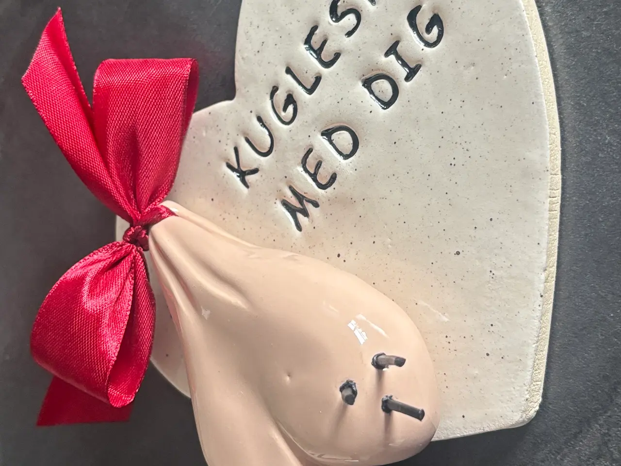 Billede 2 - Kugleskør med dig eller nuts about you hjerte 