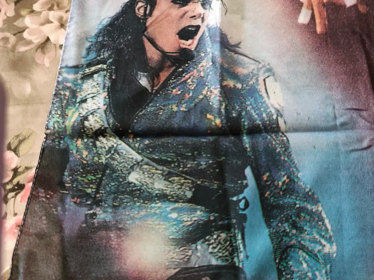Billede 3 - Flot stort Michael Jackson flag