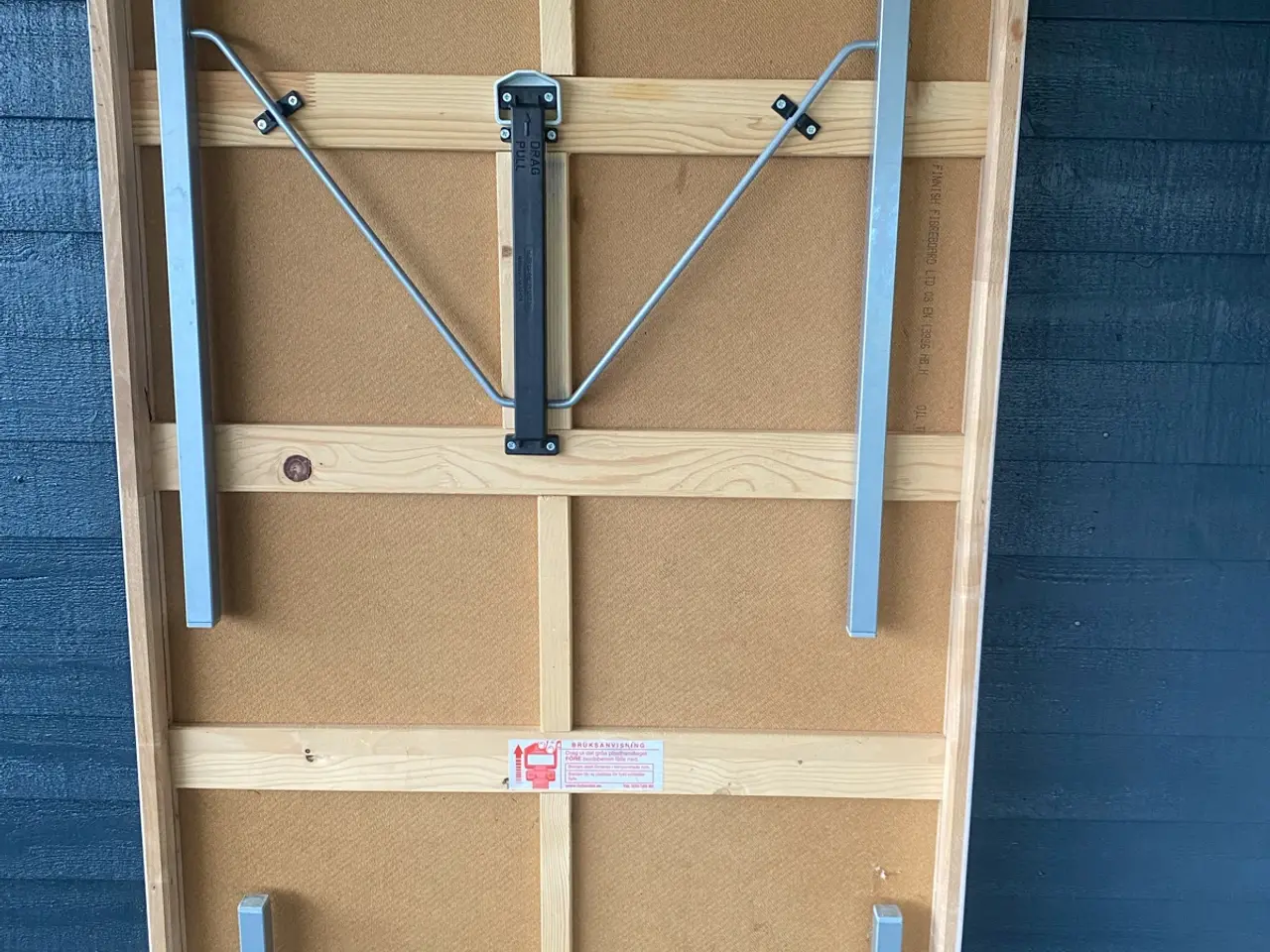 Billede 3 - Klapbord/foldebord træ - hvidt 180x80 