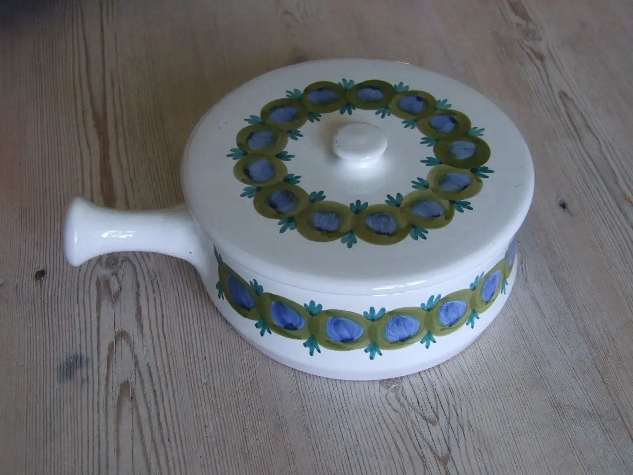 Billede 1 - porcelænskål m låg og håndtag