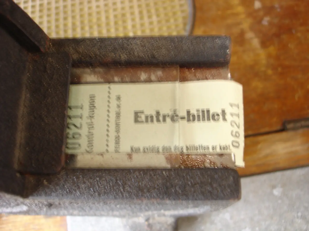 Billede 3 - Antik billetholder fra A/S Bireka. 