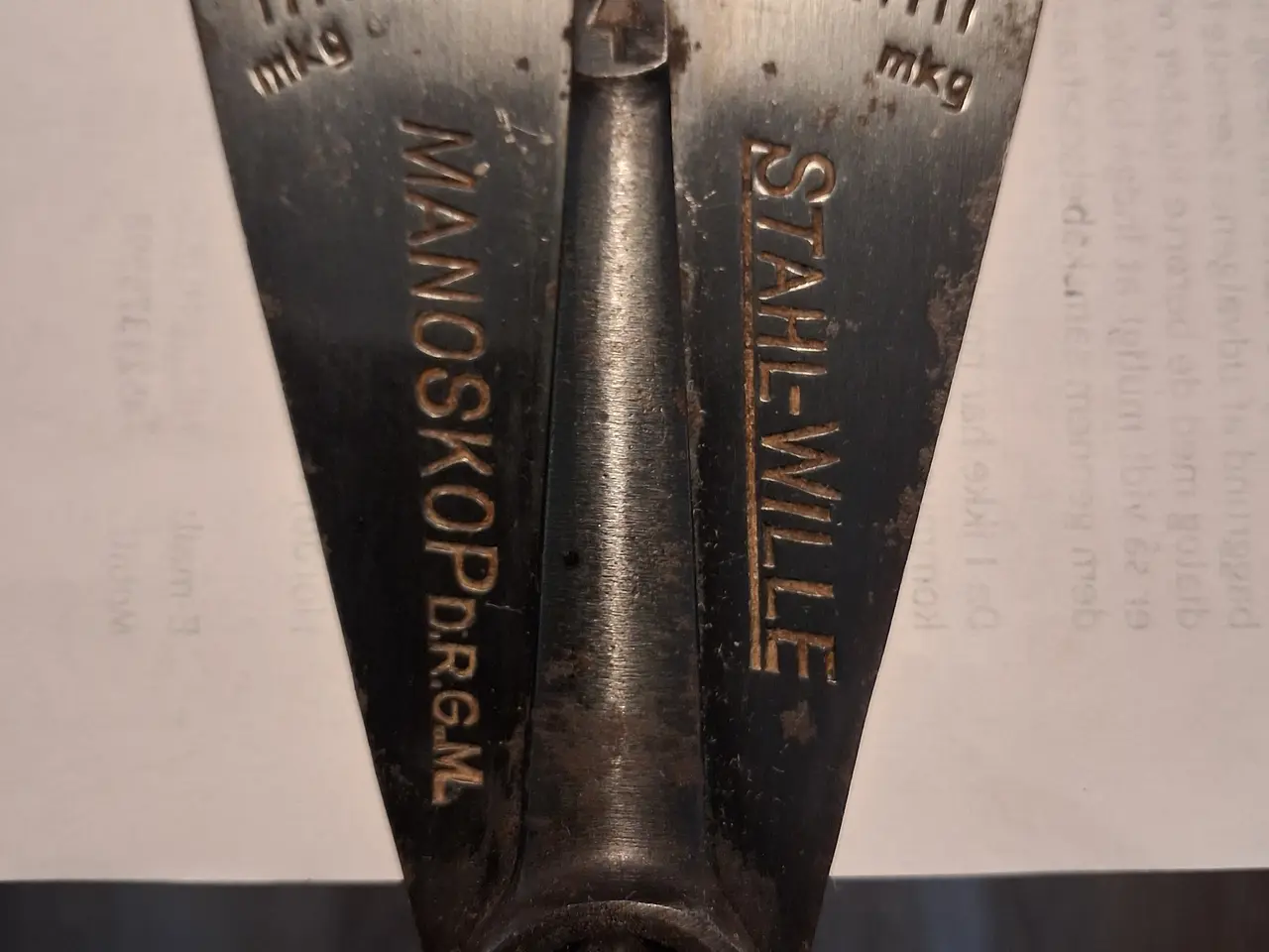 Billede 4 - Momentnøgle Stahl-Wille ( Manoskop Type )
