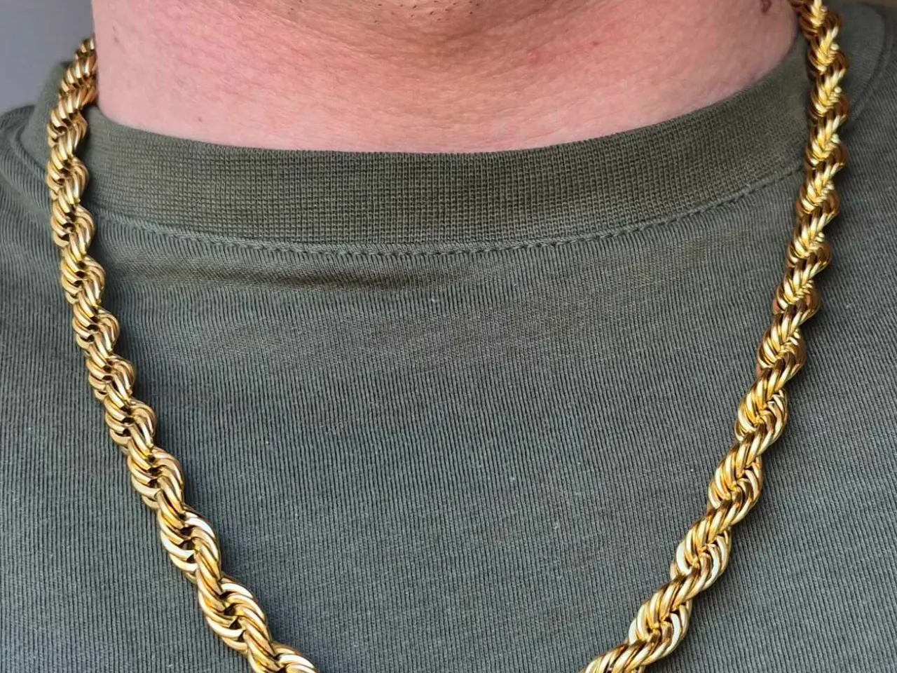 Billede 4 - 8mm goldfilled rope chain