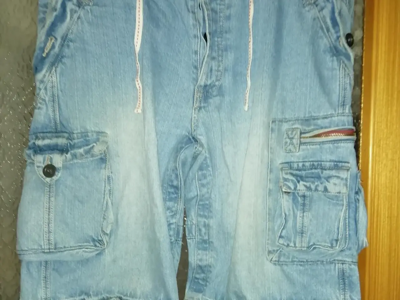 Billede 3 - LESS & LOFT, FUNKTIONS DENIM SHORTS, STR 35