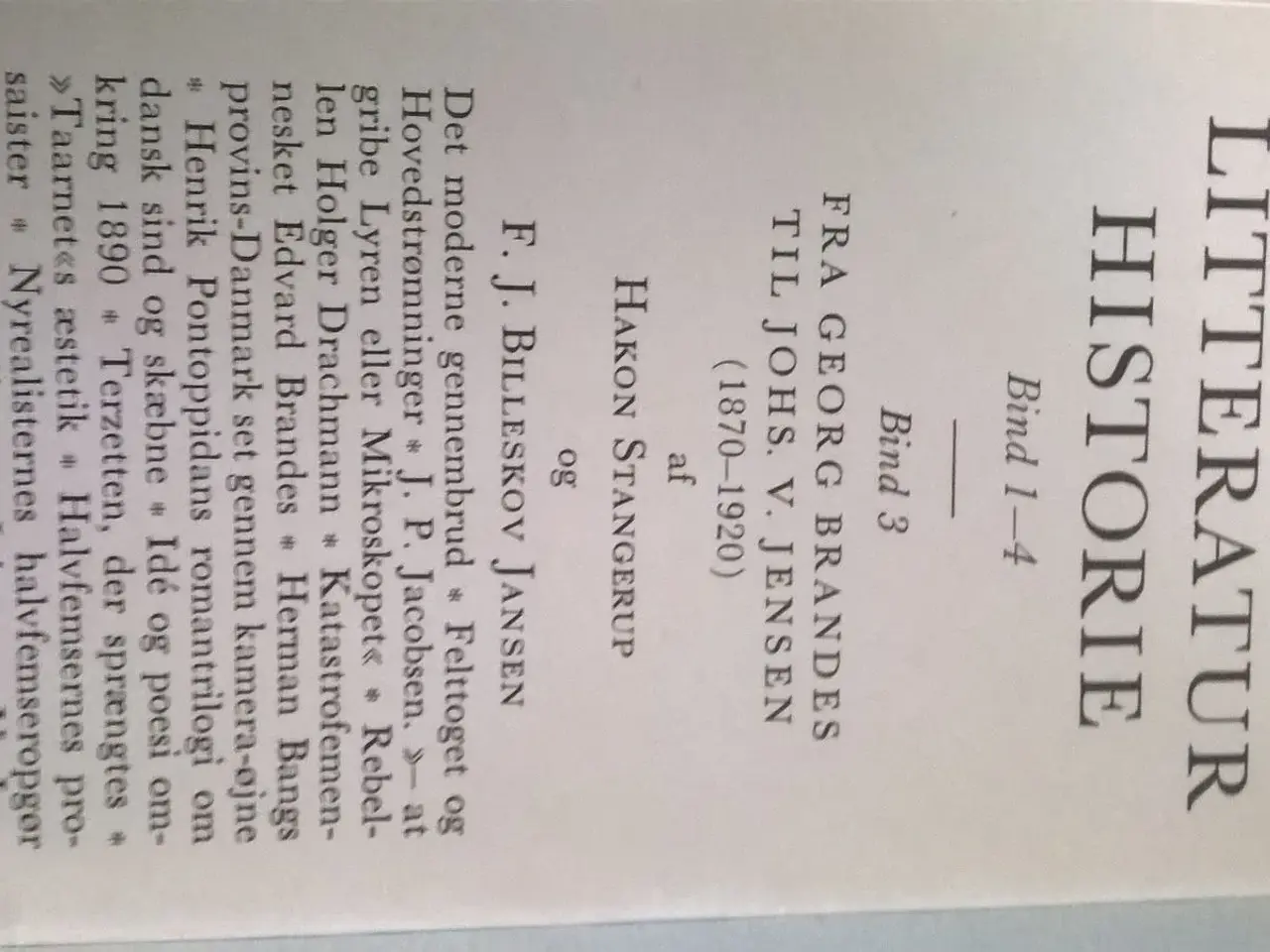 Billede 4 - Dansk litteratur historie