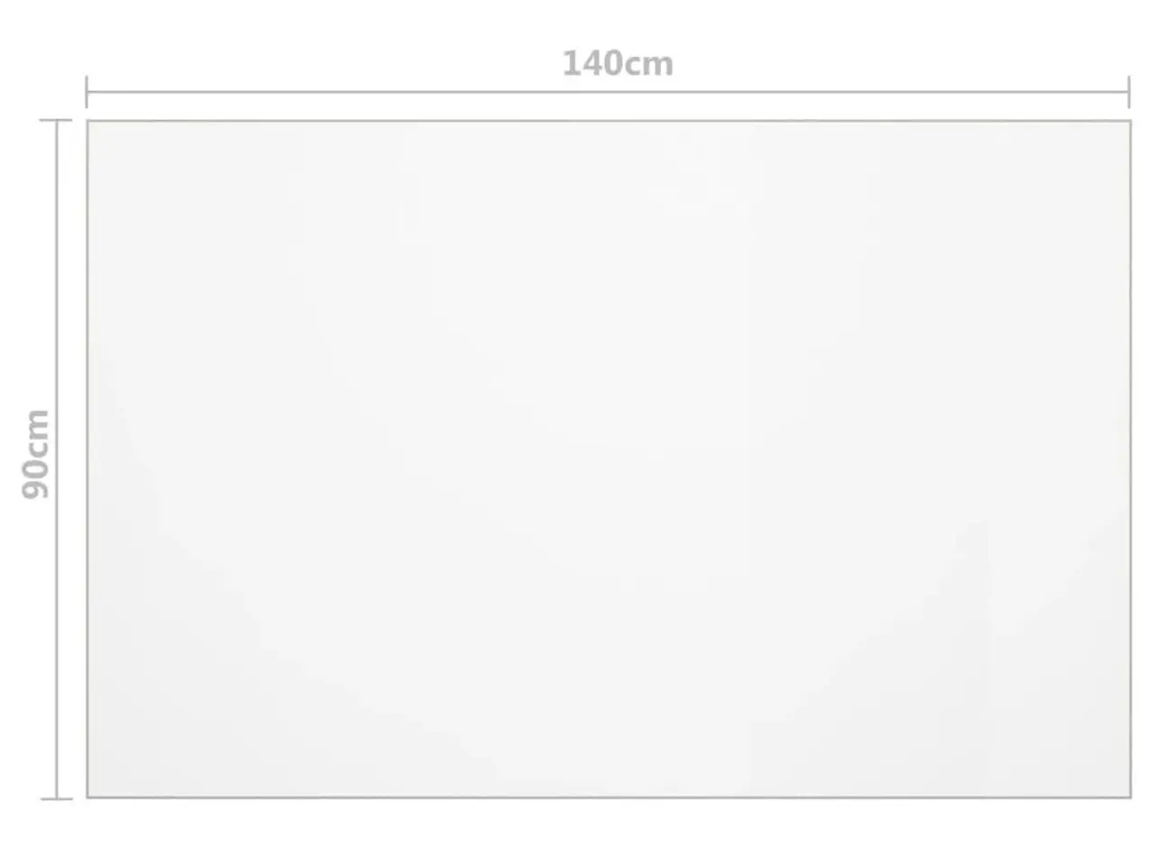 Billede 6 - Bordbeskytter 140 × 90 cm - transparent PVC 1,6 mm