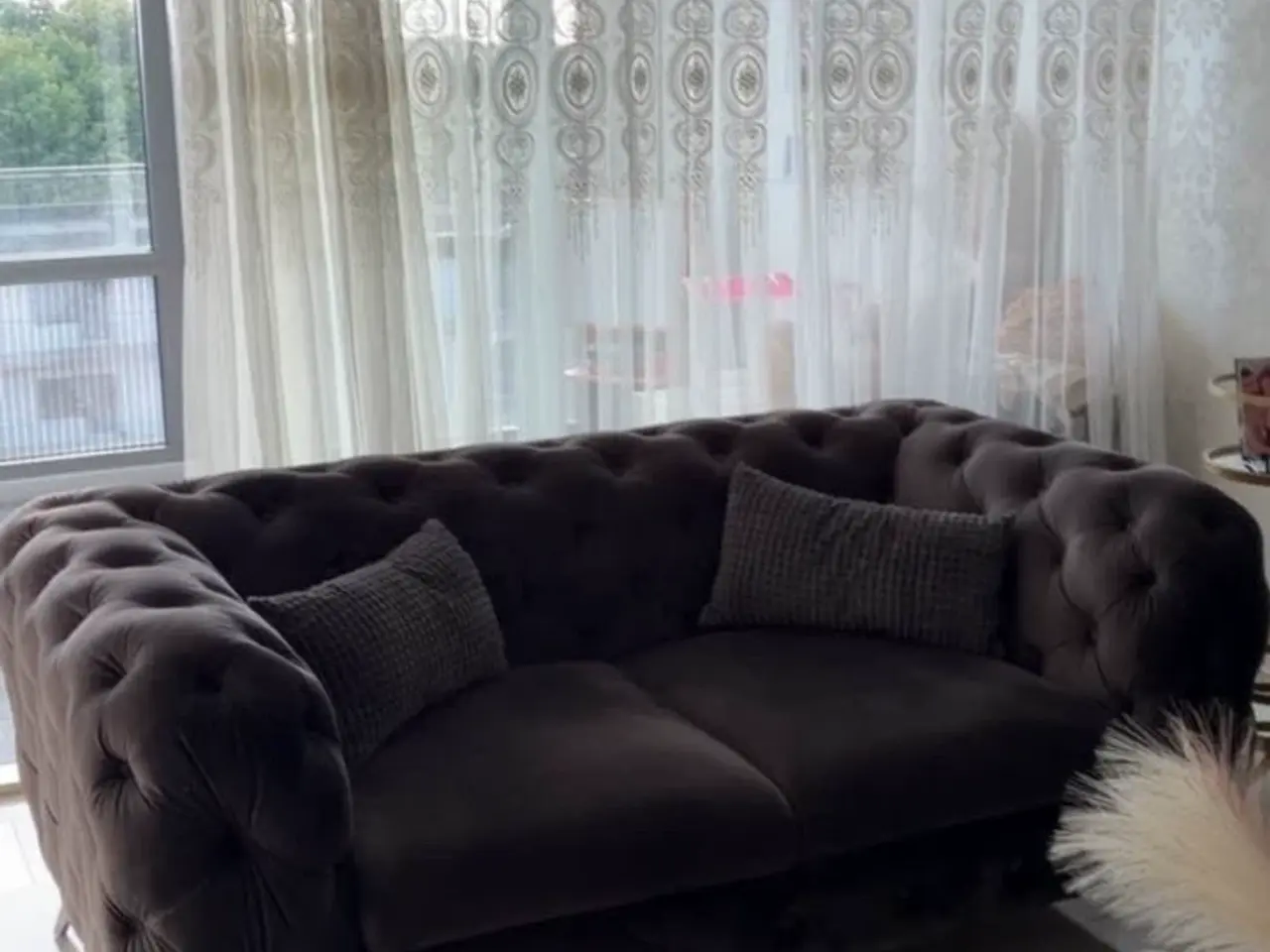 Billede 2 - Sofagruppe, sofabord, spejl, rullebord