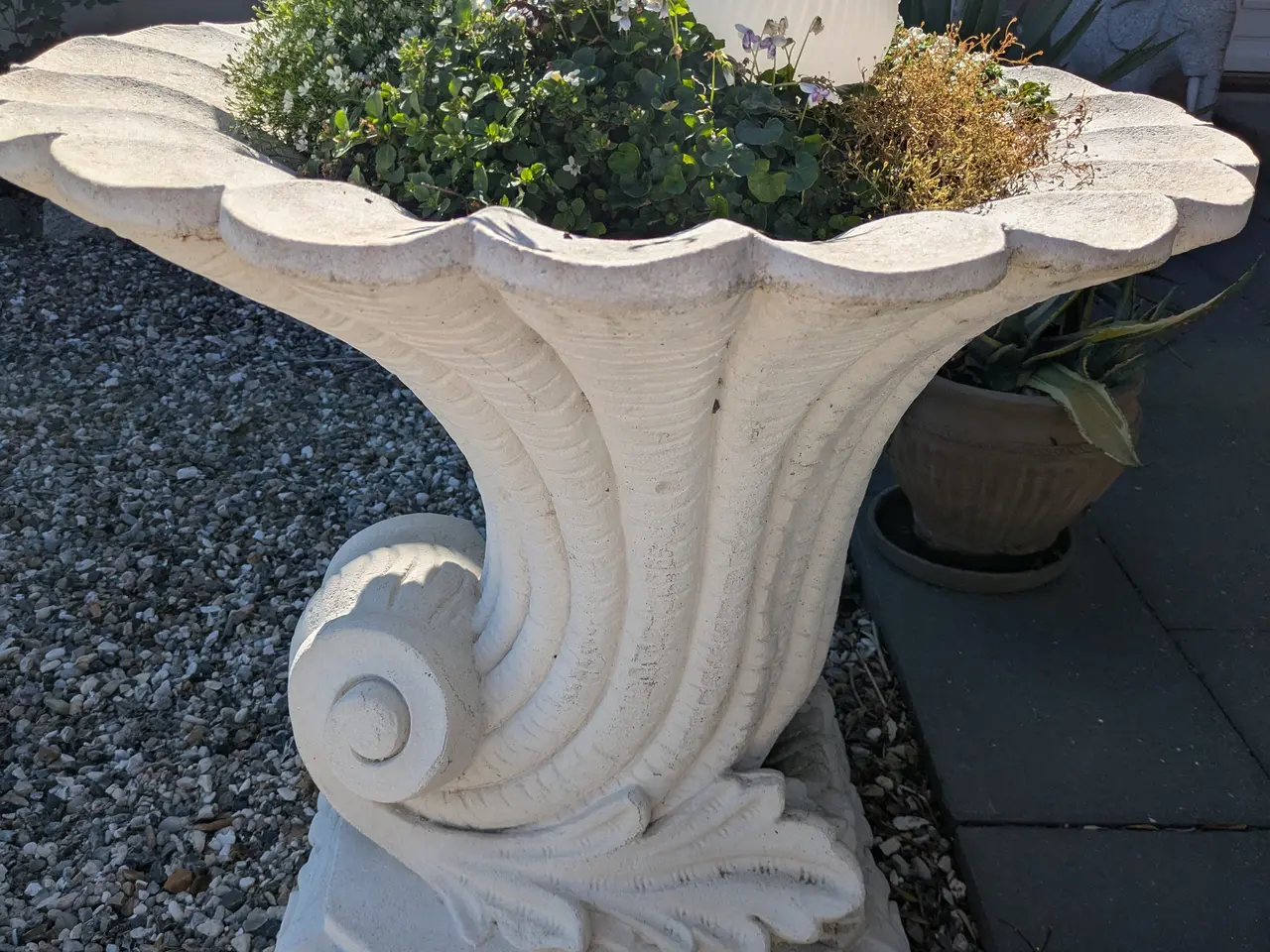 Billede 2 - Nautilus 70cm frostsikker Marmor havekrukker