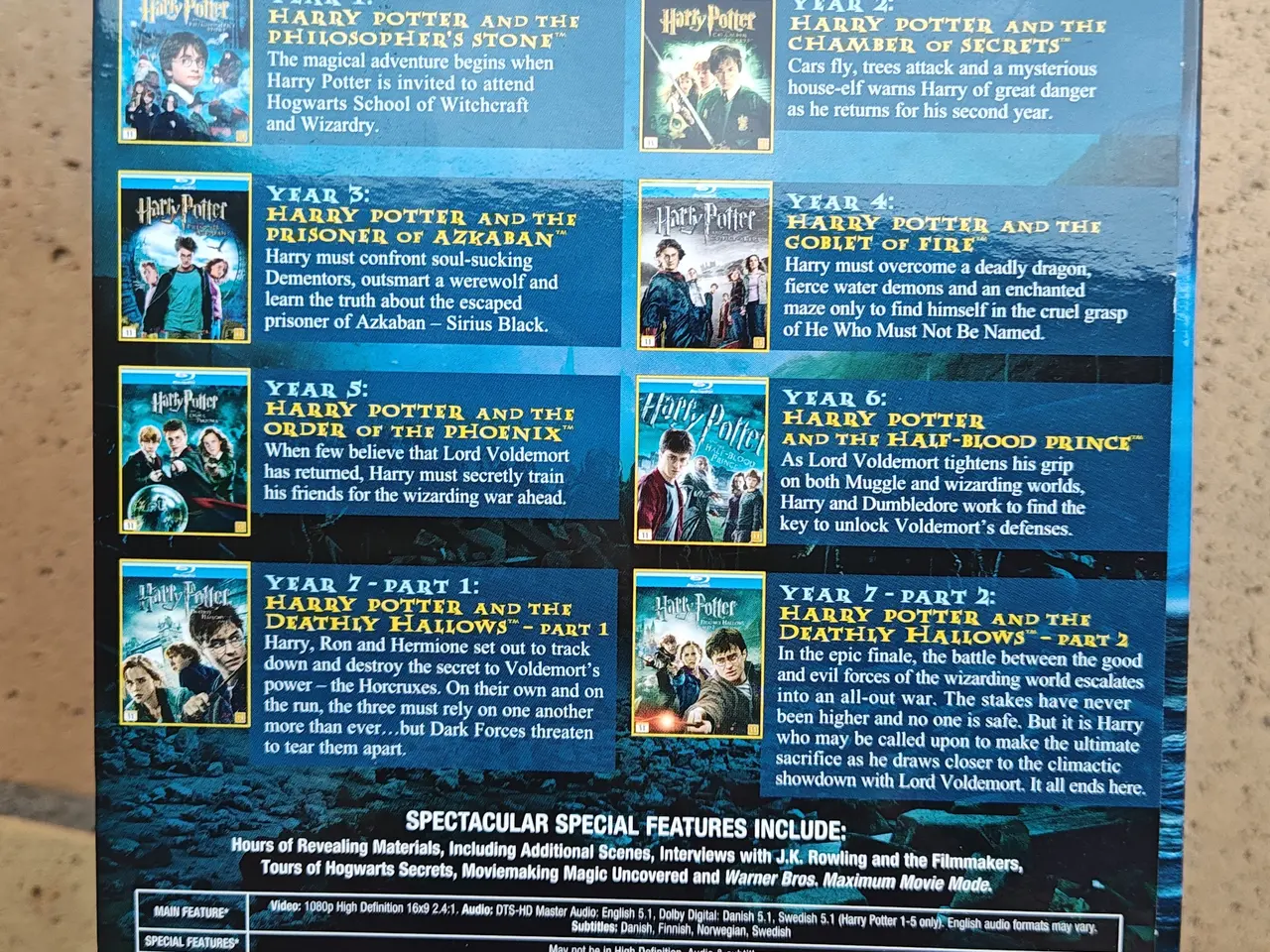 Billede 3 - Komplet Harry Potter 1-8 Bluray Boks sæt