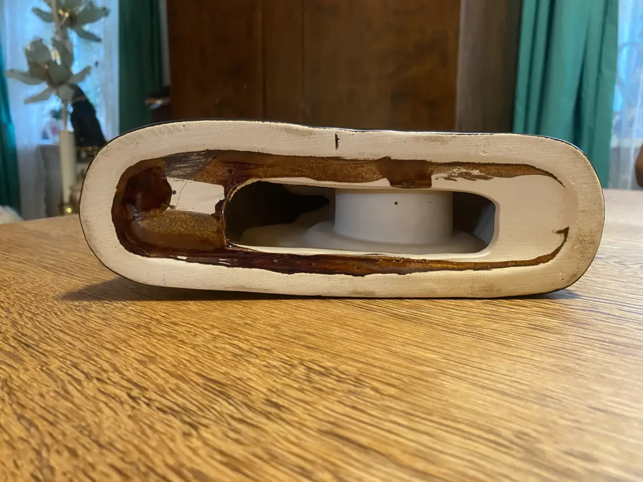 Billede 4 - vintage kaminur i keramik – Stejlende hest (V