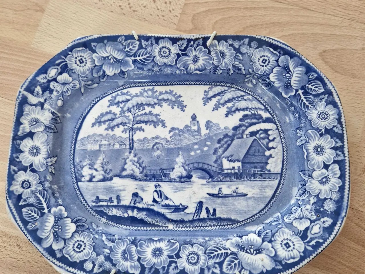 Billede 2 - Antikt engelsk fad fra 1800 tallet