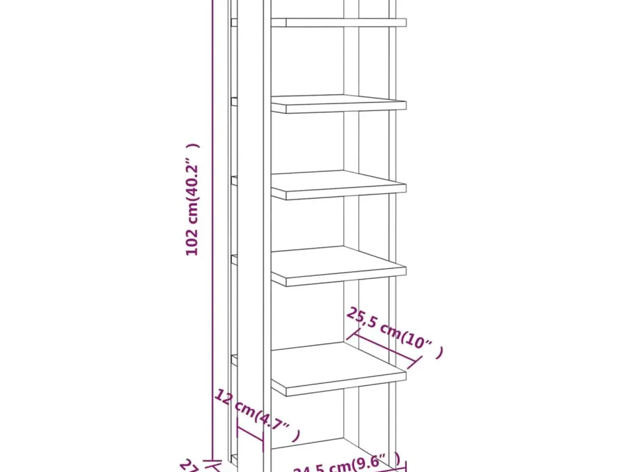 Billede 8 - Skoskabe 2 stk. 27,5x27x102 cm konstrueret træ hvid