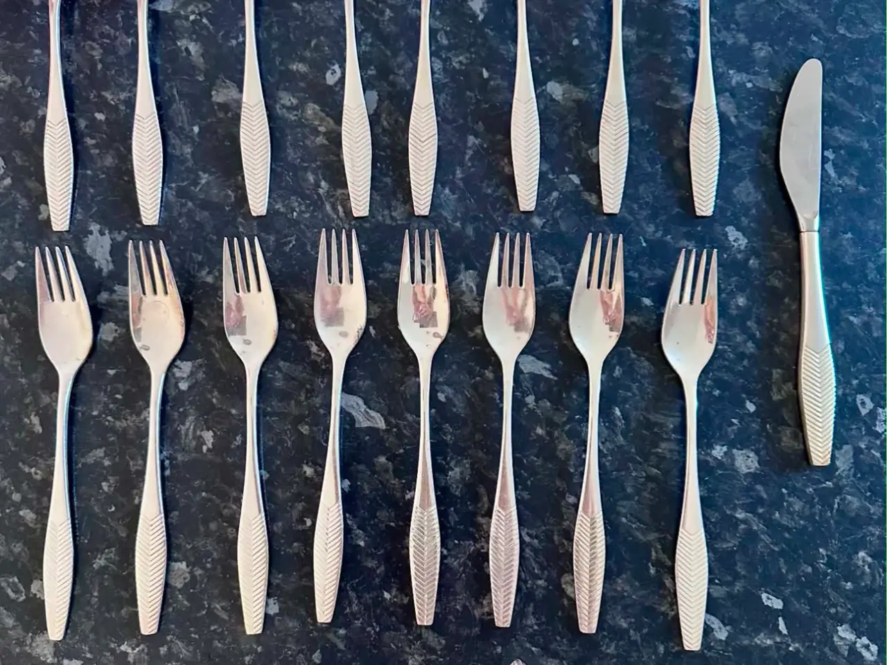 Billede 2 - Vintage bestiksæt Elegance af sølvplet produceret 