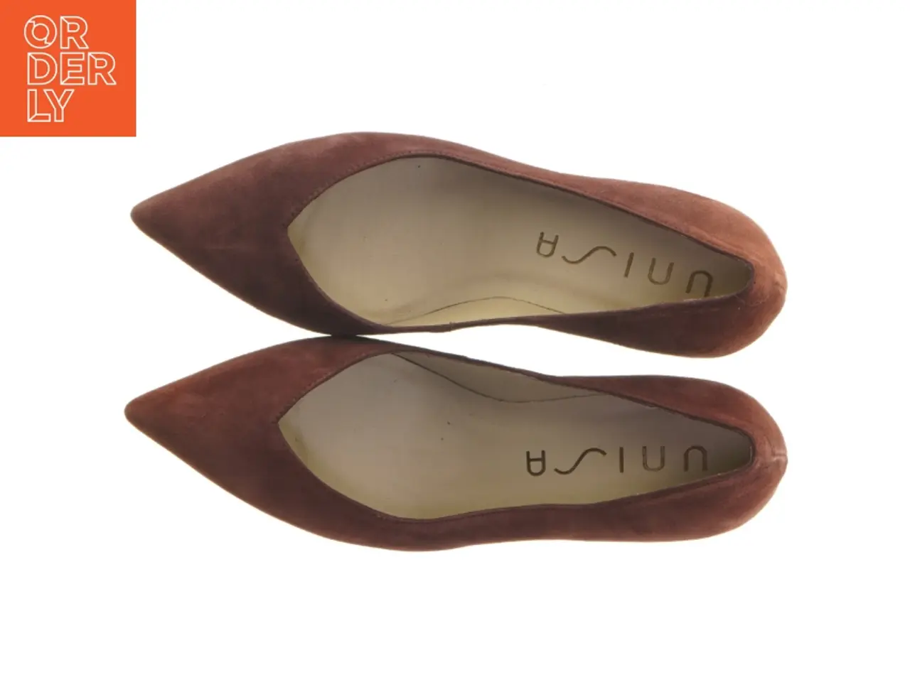 Billede 5 - Brun pumps i ruskind fra Unisa (str. 38 )