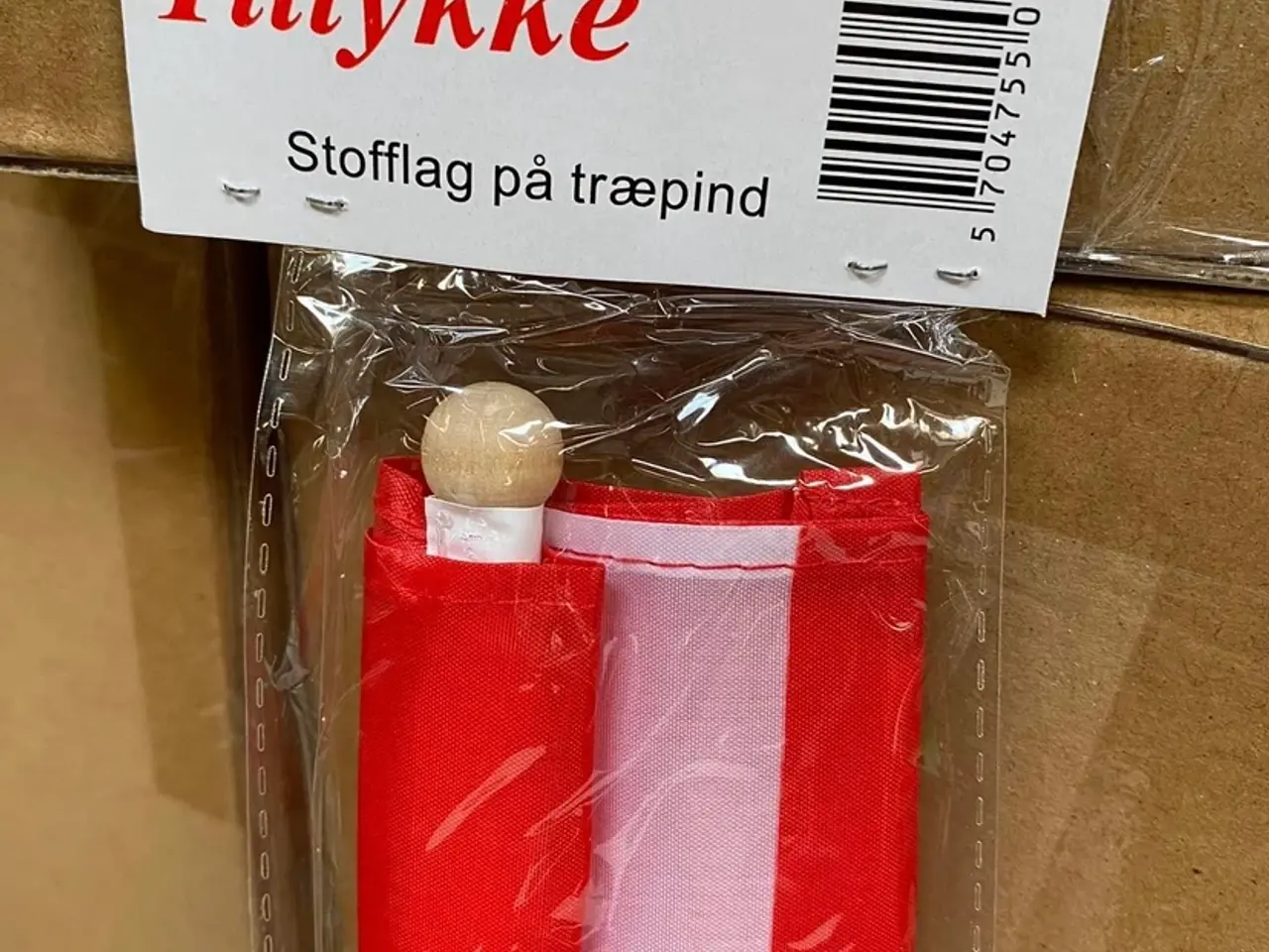 Billede 3 - Stofflag på træpind