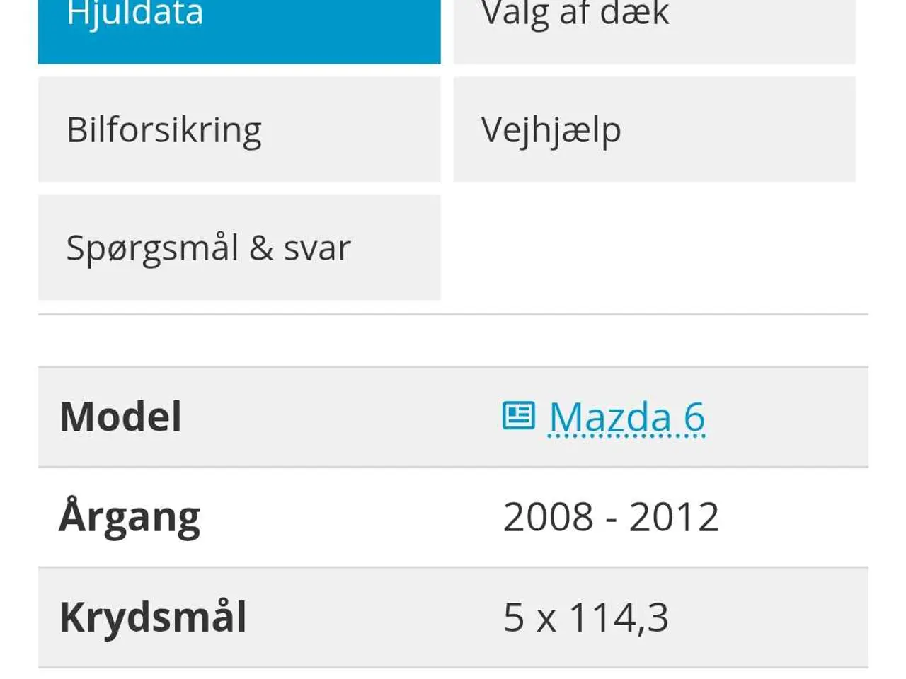 Billede 8 - Mazda 6 Alufælge med sommerdæk.