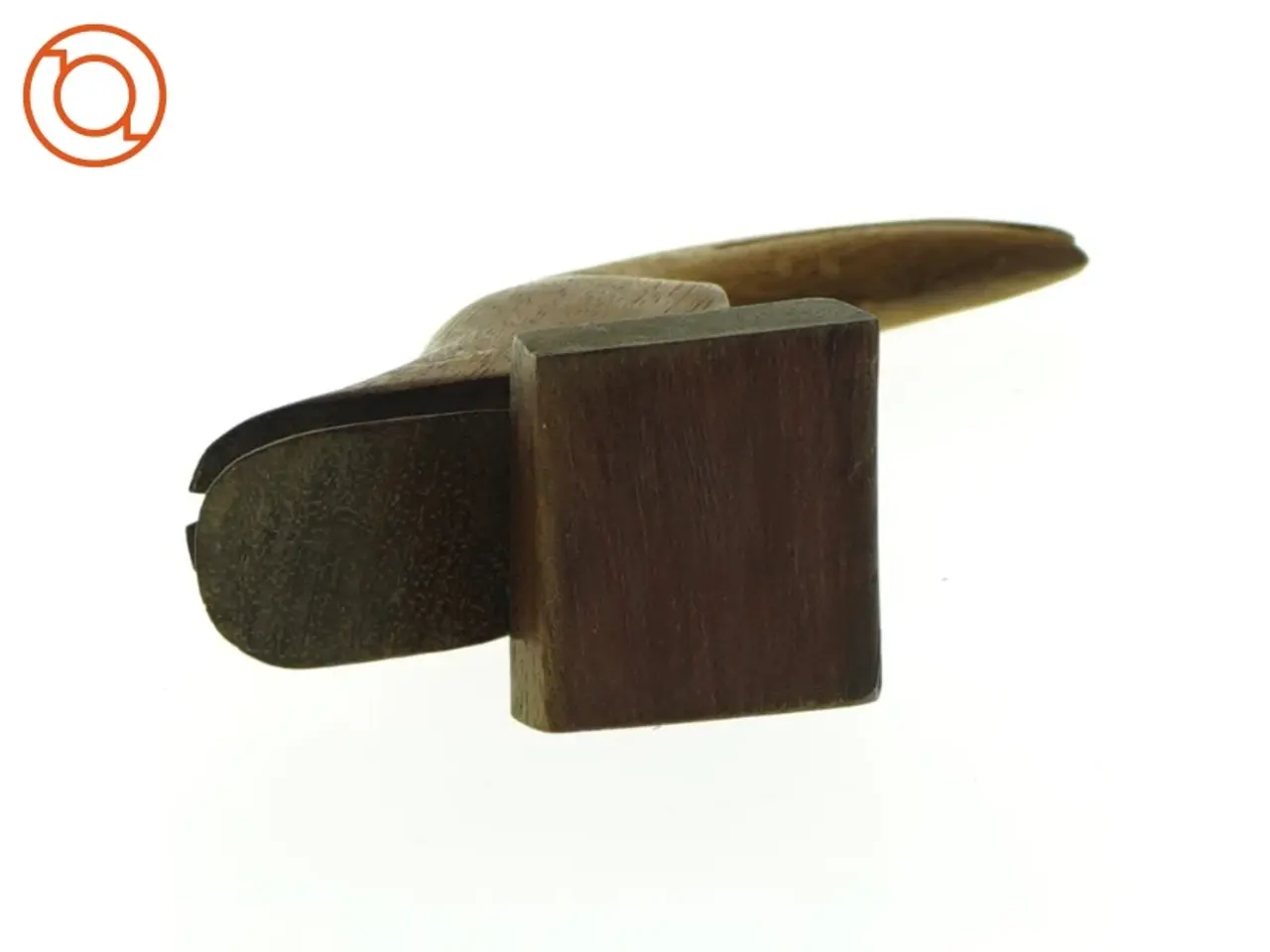 Billede 2 - Vintage Håndskåret Træ fugl Tukan (str. 12 x 11 cm)