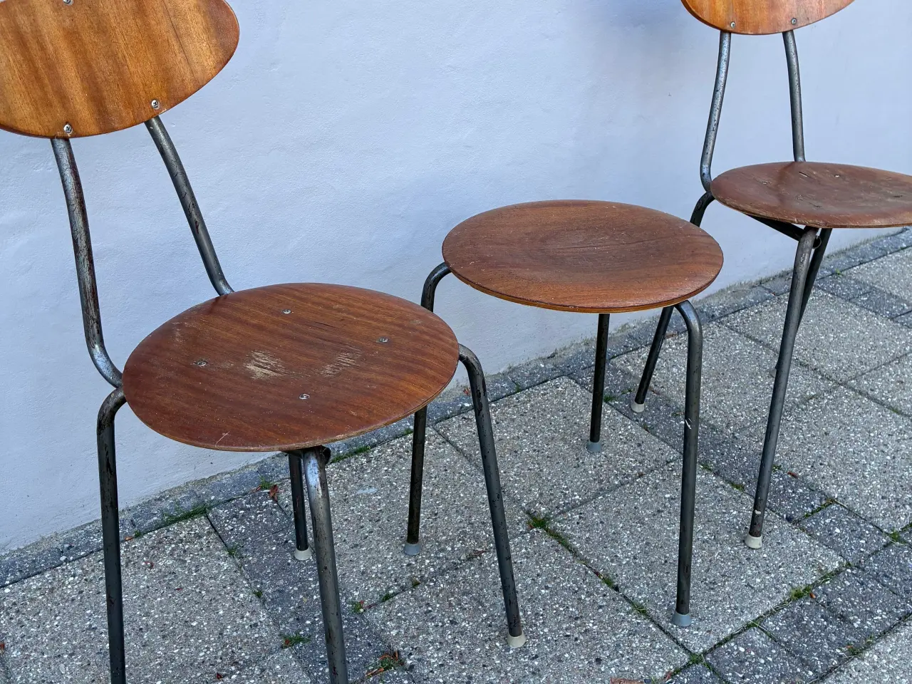Billede 3 - RESERVERET 1960’er teak sæt 2 stole og bord.