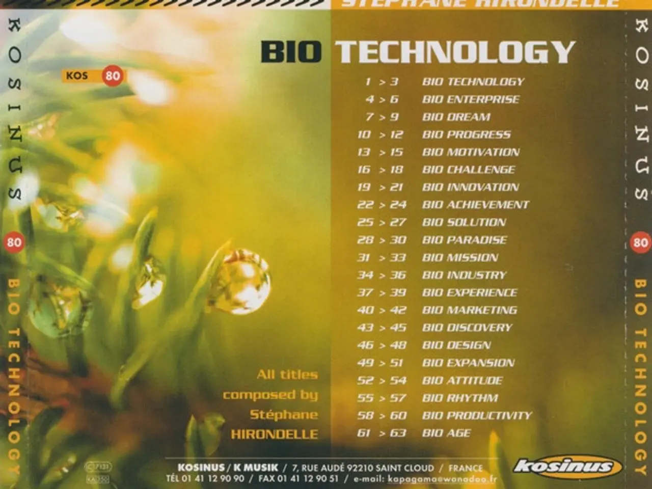 Billede 6 - Stephane Hirondelle* – Bio Technology – CD