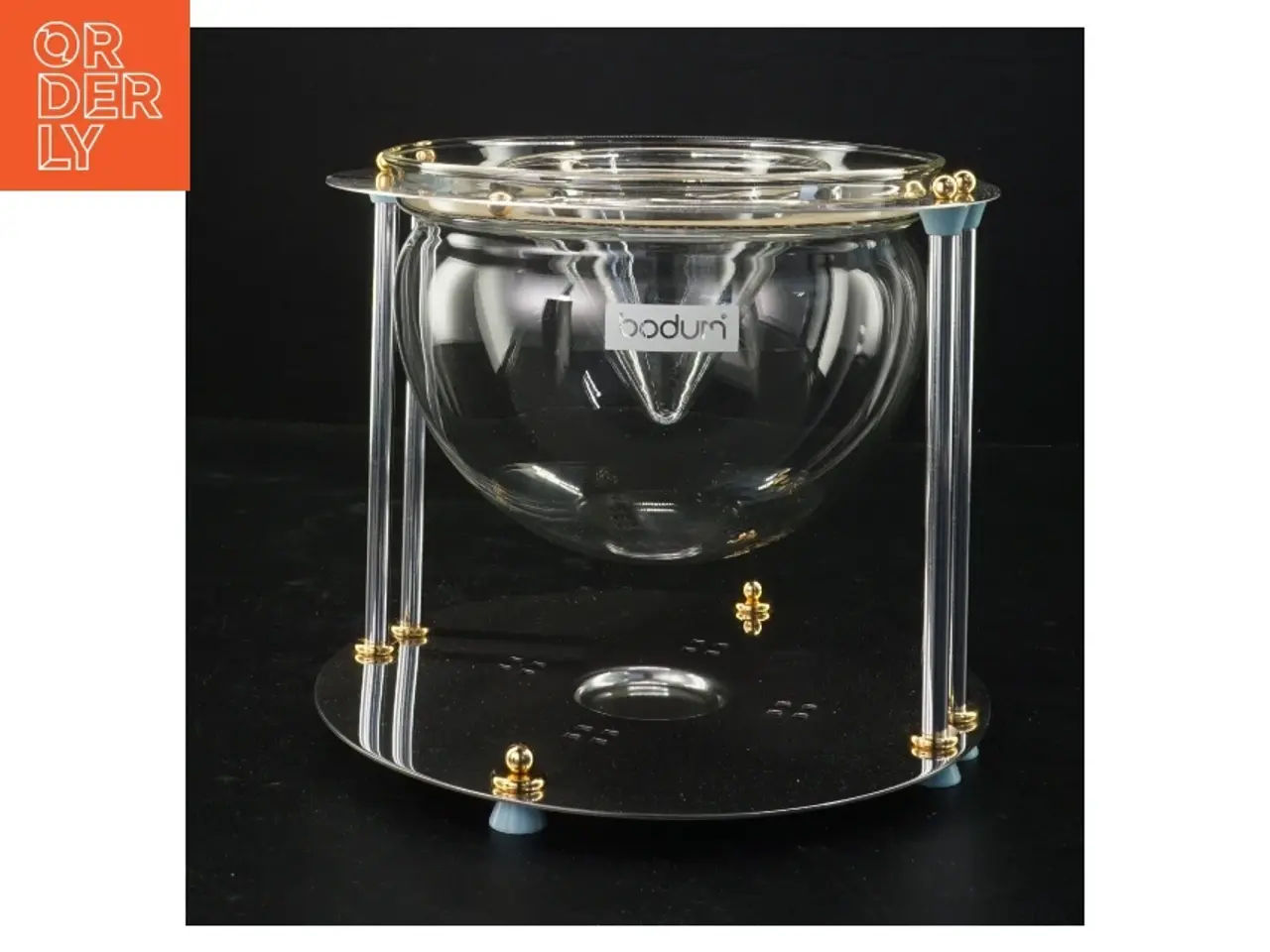 Billede 1 - Bodum glas servering skål med stativ fra Bodum (str. Diameter, 20 cm h 18 cm)