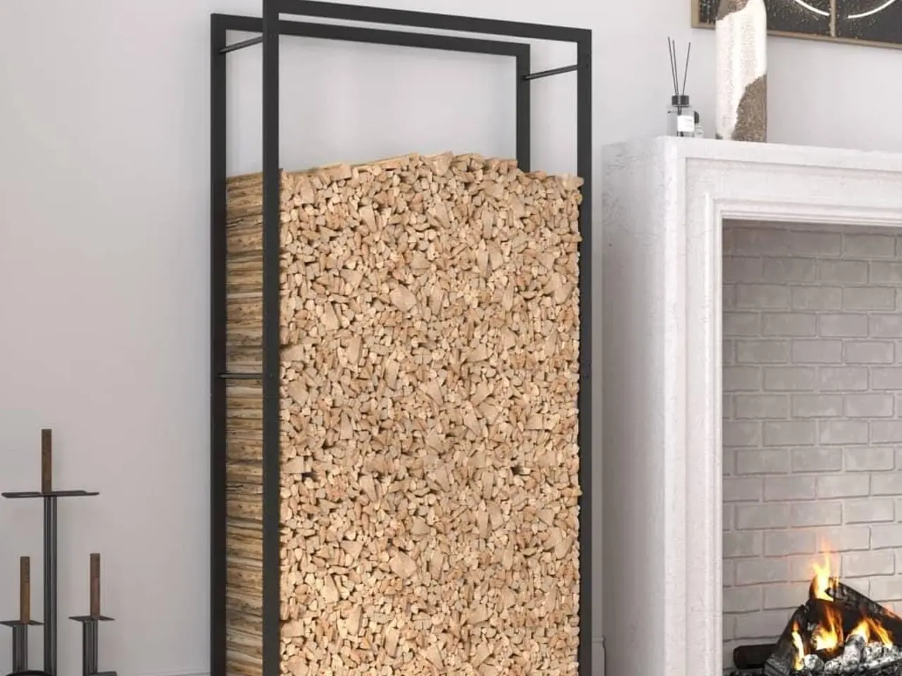 Billede 1 - Brænderist mat sort 80x28x154 cm stål