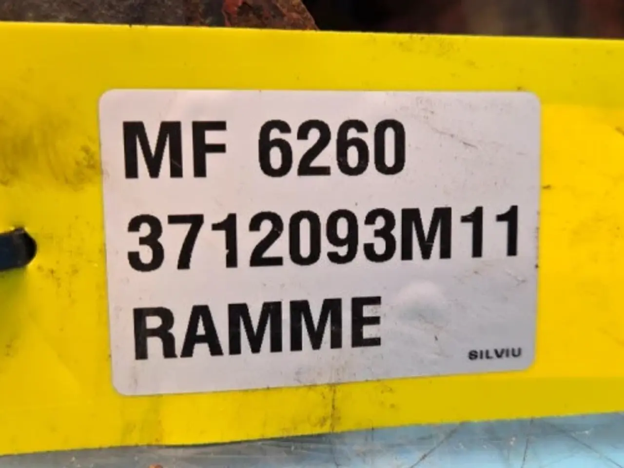 Billede 14 - Massey Ferguson 6260 Ramme 3712093M11