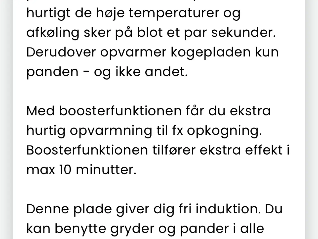 Billede 3 - Voss induktionskogeplade sælges.