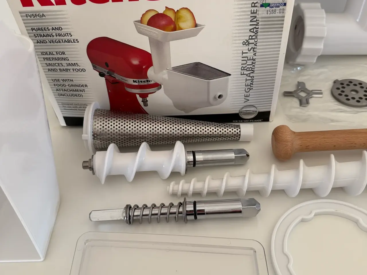 Billede 4 - KitchenAid kødhakker & purépresser udstyr