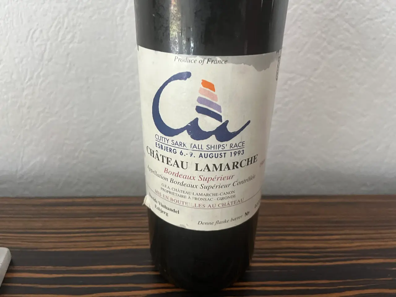 Billede 1 - Rødvin  Chateau lamarche 1989