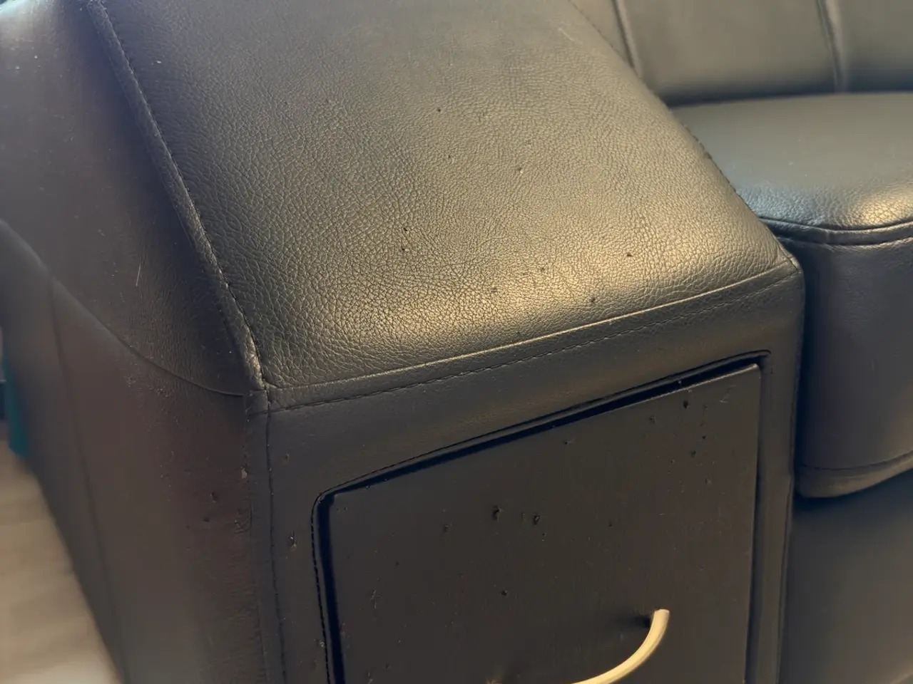 Billede 4 - Sort Moderno Napoli U-sofa med chaiselong og udtræ
