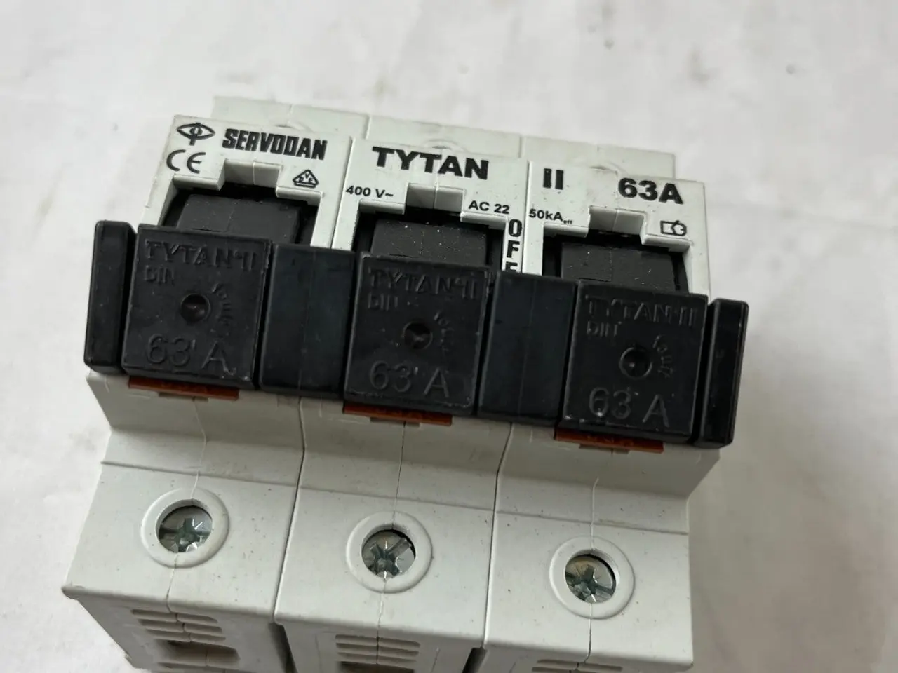 Billede 3 - Servodan TYTAN II 63A 3-Pole Fuse kontakt 400V AC