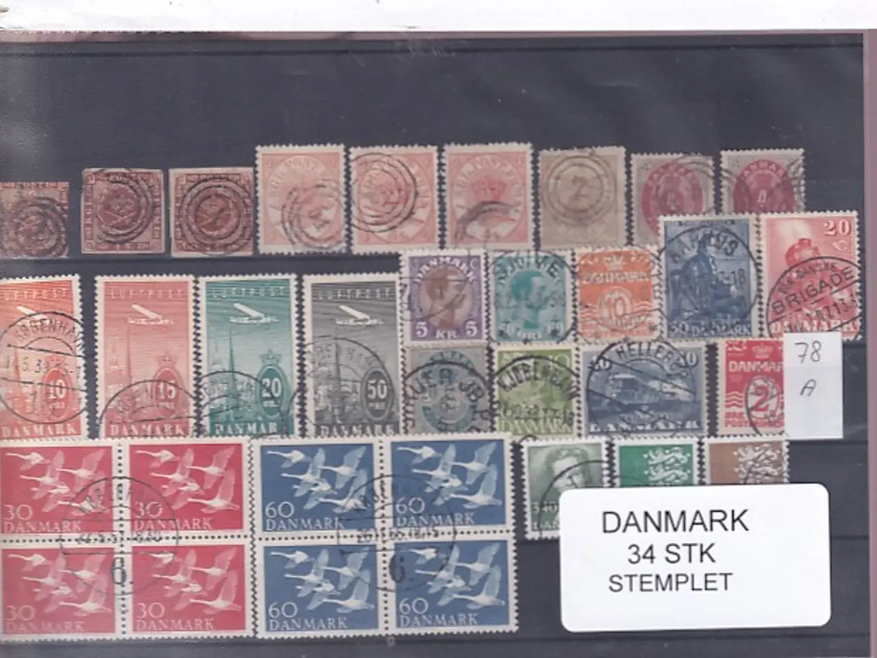Billede 1 - Danmark Samling - 34 Stk. Stemplet