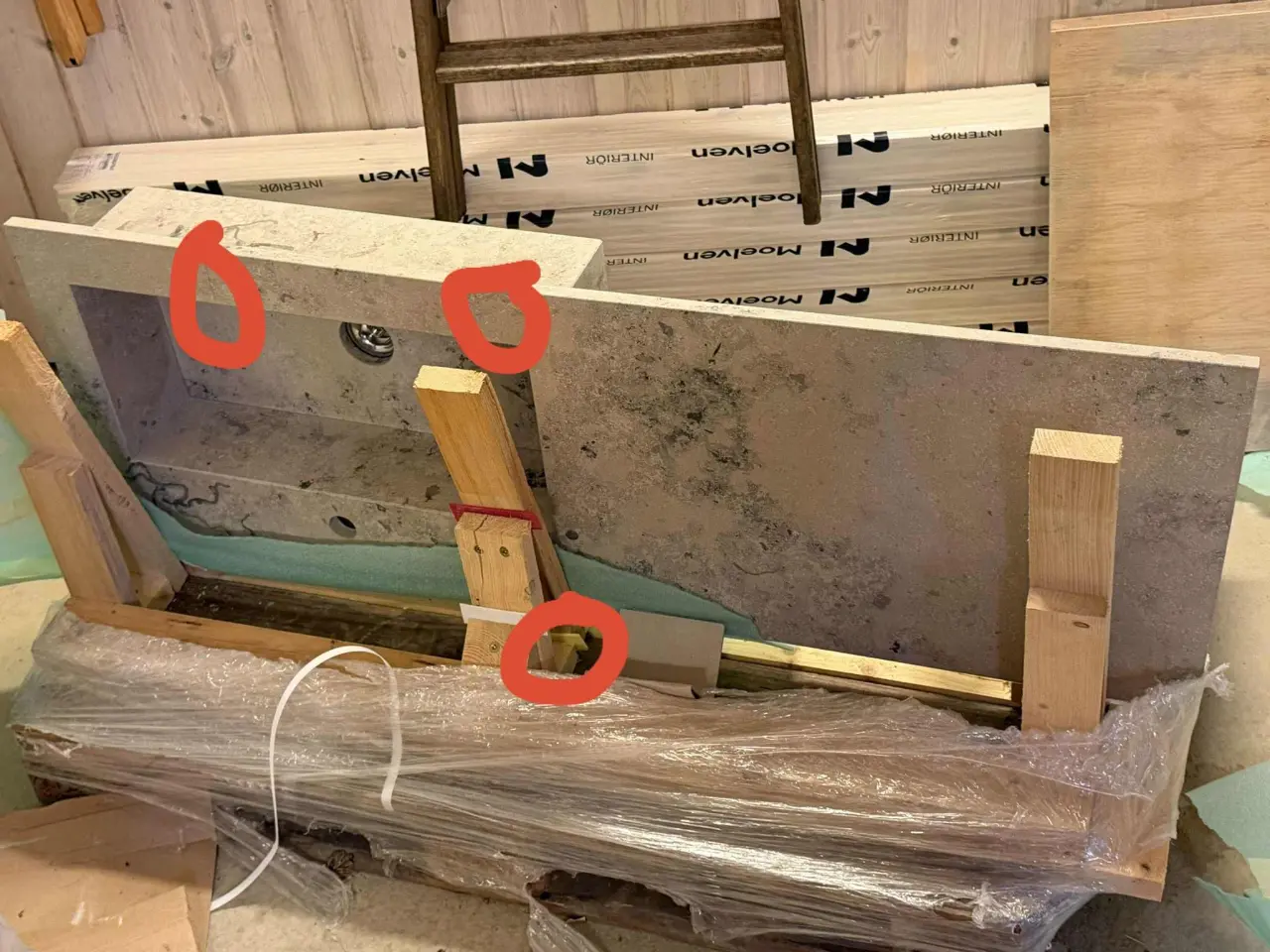 Billede 5 - Naturstens bordplade i jura beige (knækket)