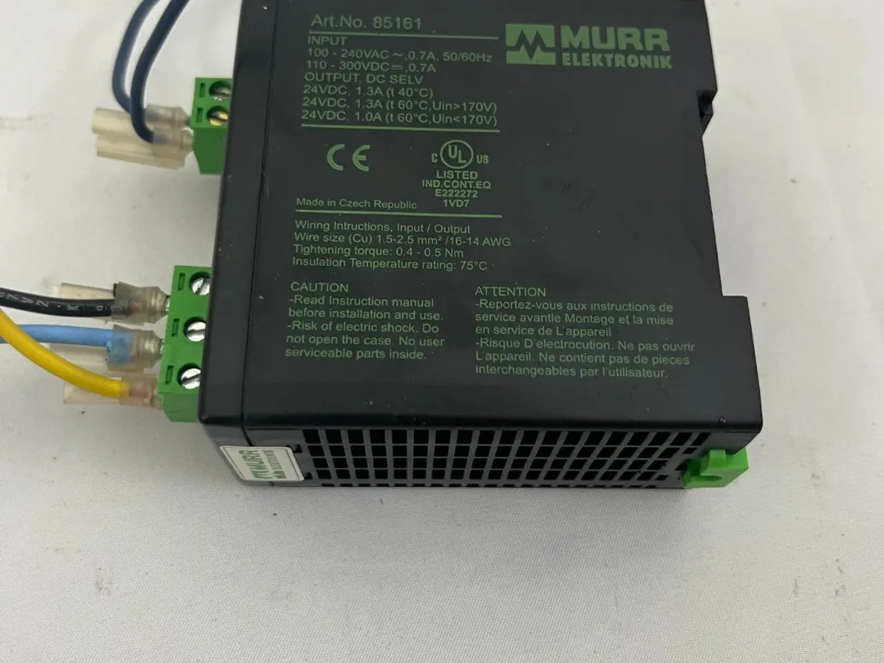 Billede 3 - Murr Elektronik 85161 DIN Rail strømforsyning 24V