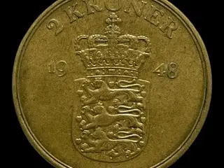 Mønter 2 Kr 1948 1951 og 1952