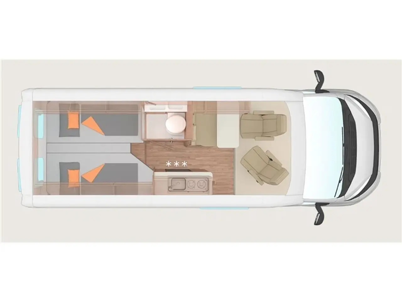 Billede 4 - 2026 - Weinsberg Carabus 600 ME Fire Edition   Weinsberg Grey 600 ME Fire Edition 2026 -Kan nu opleves  hos Camping-Specialisten.dk