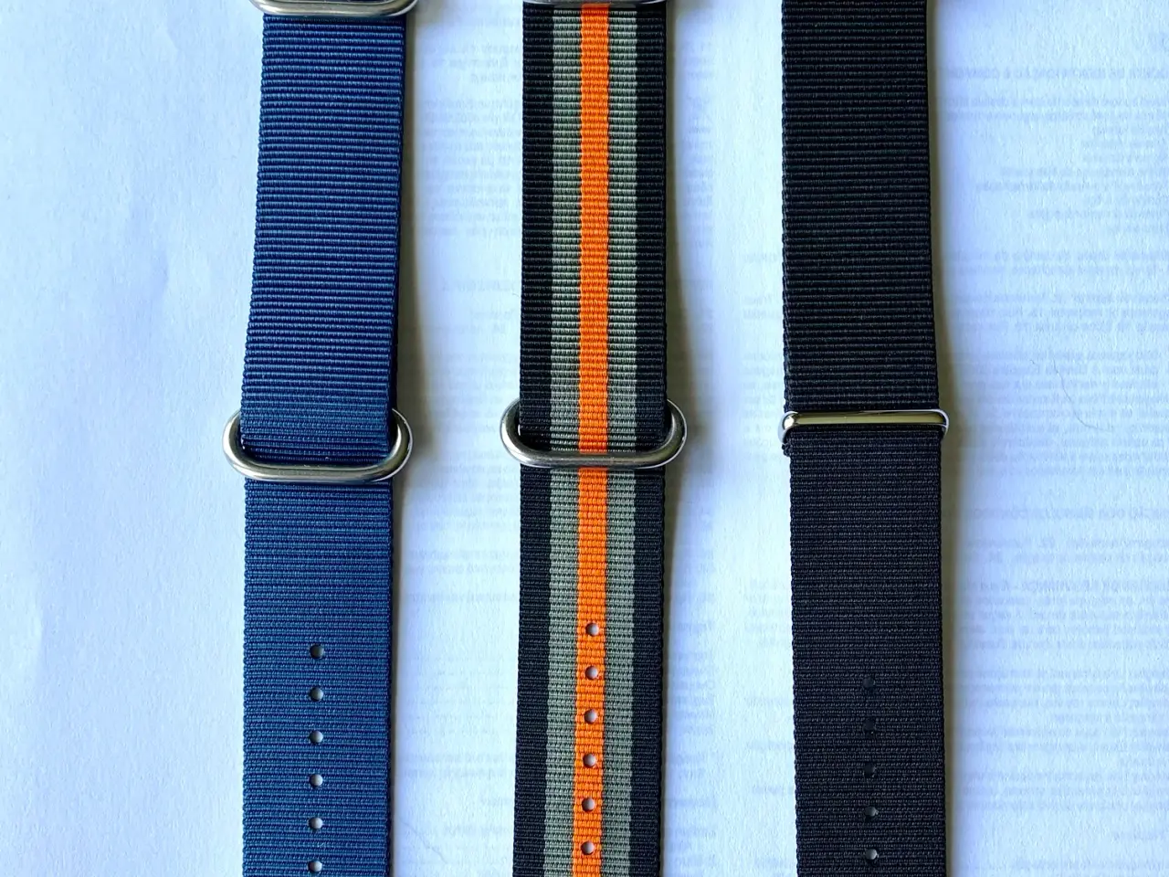 Billede 1 - Nato, Zulu nylon, urremme- 24mm brede.