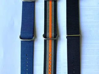 Nato, Zulu nylon, urremme- 24mm brede.