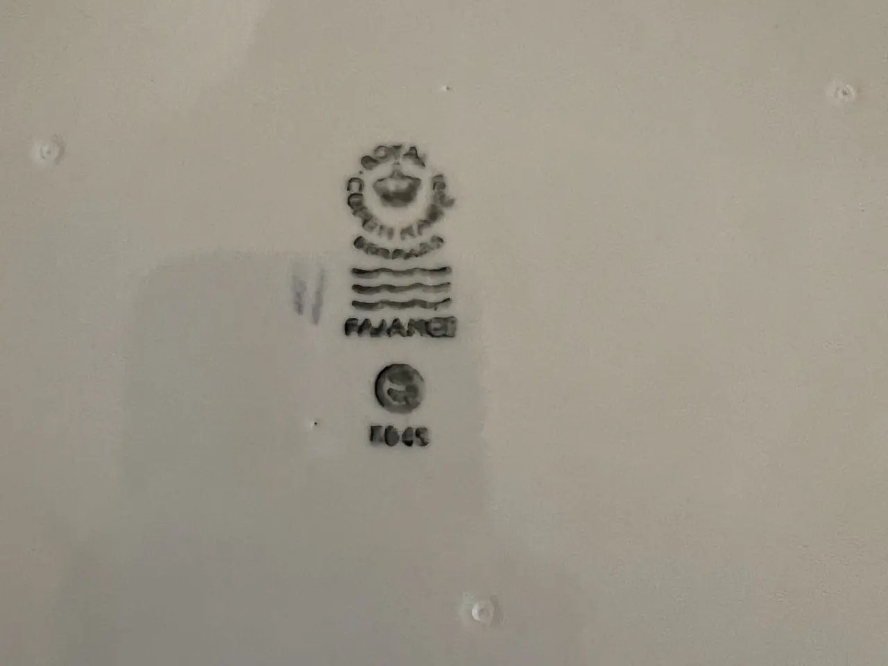 Billede 3 - Kvadratisk Blåkant fad fra Royal Copenhagen design