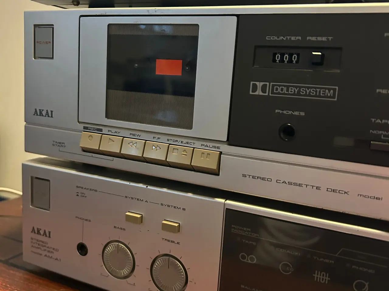 Billede 4 - Akai Vintage Stereoanlæg – AM-A1 / HX-A1 / AT-A1 –