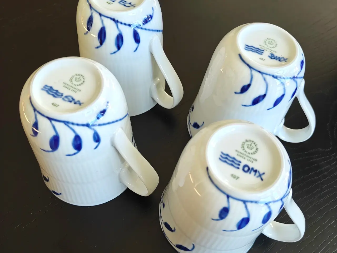 Billede 3 - Royal Copenhagen Blå Mega Riflet krus 33 cl
