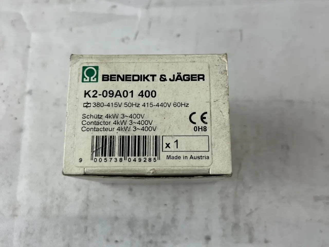 Billede 3 - Benedikt & Jäger K2-09A01 400 kontaktor 4kW 3~400V