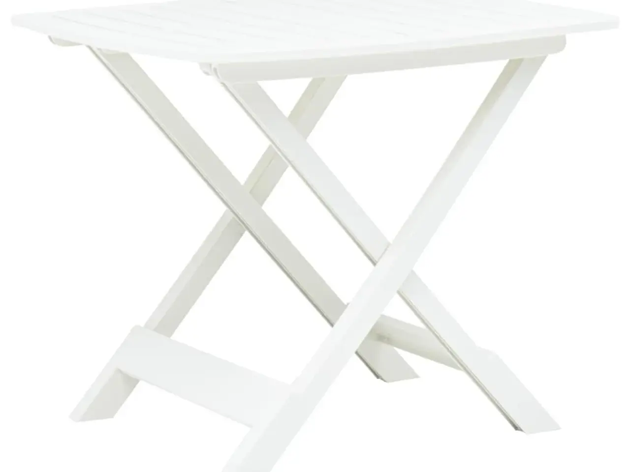 Billede 1 - Foldbart havebord i plastik - hvid, 79 × 72 × 70 cm