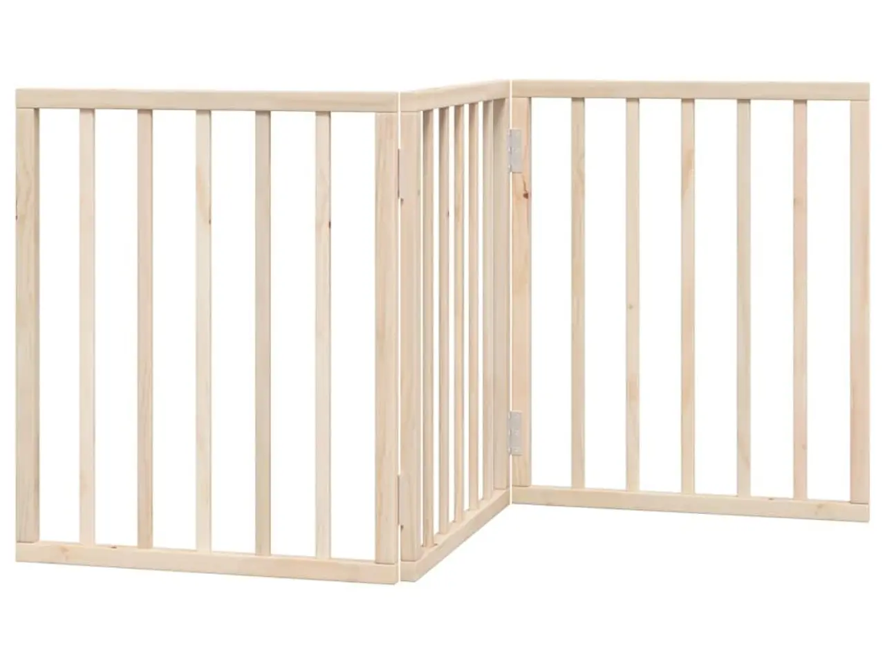 Billede 2 - Hundegitter foldbart - 3 paneler, 150 cm i poppeltræ