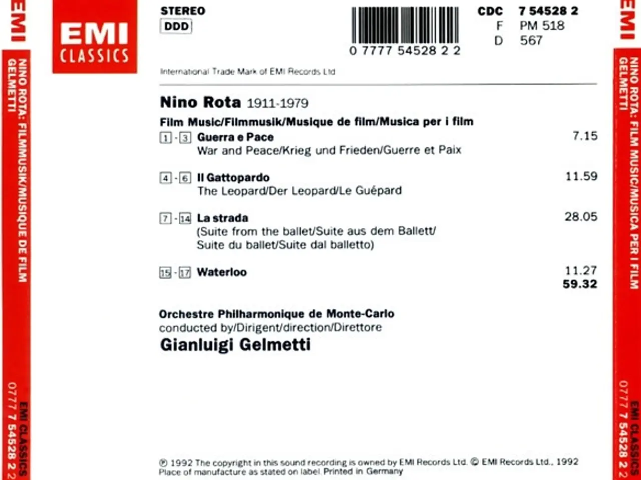 Billede 3 - Nino Rota – Film Music (La Strada/War And… – CD